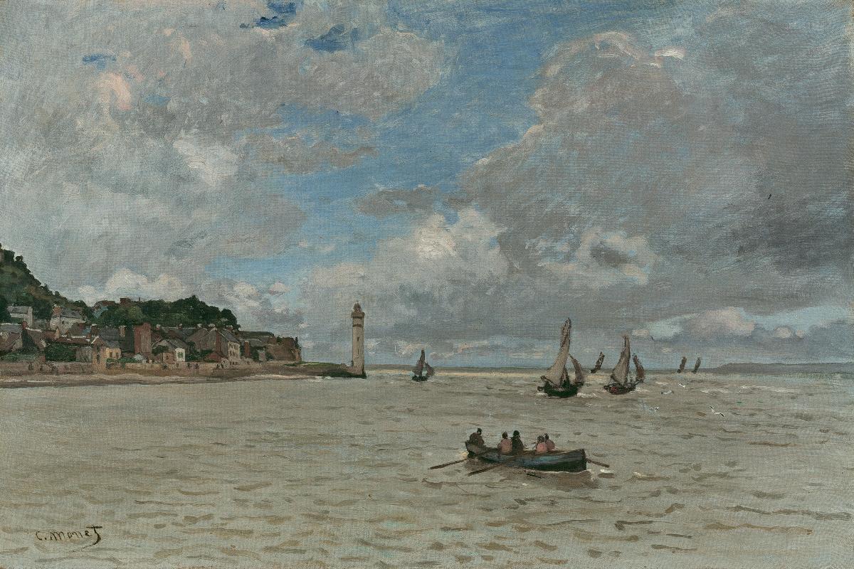 Reproduction du tableau « Le Phare de Honfleur - Claude Monet » par Alpha Reproduction en peinture à l’huile