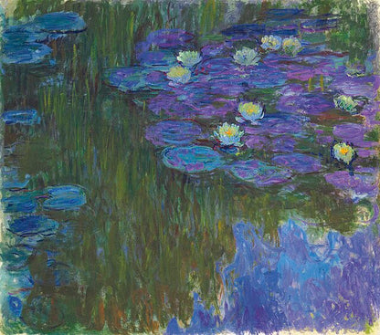 Nymfeene i blomst (1914-1917) - Claude Monet