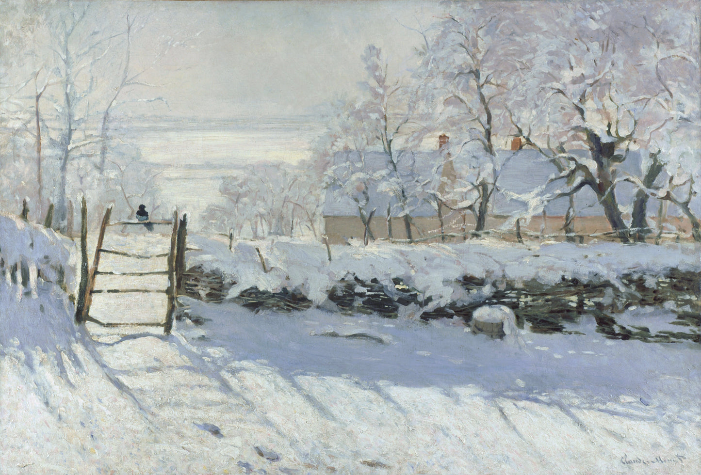 Reproduction du tableau « La Pie - Claude Monet » par Alpha Reproduction en peinture à l’huile