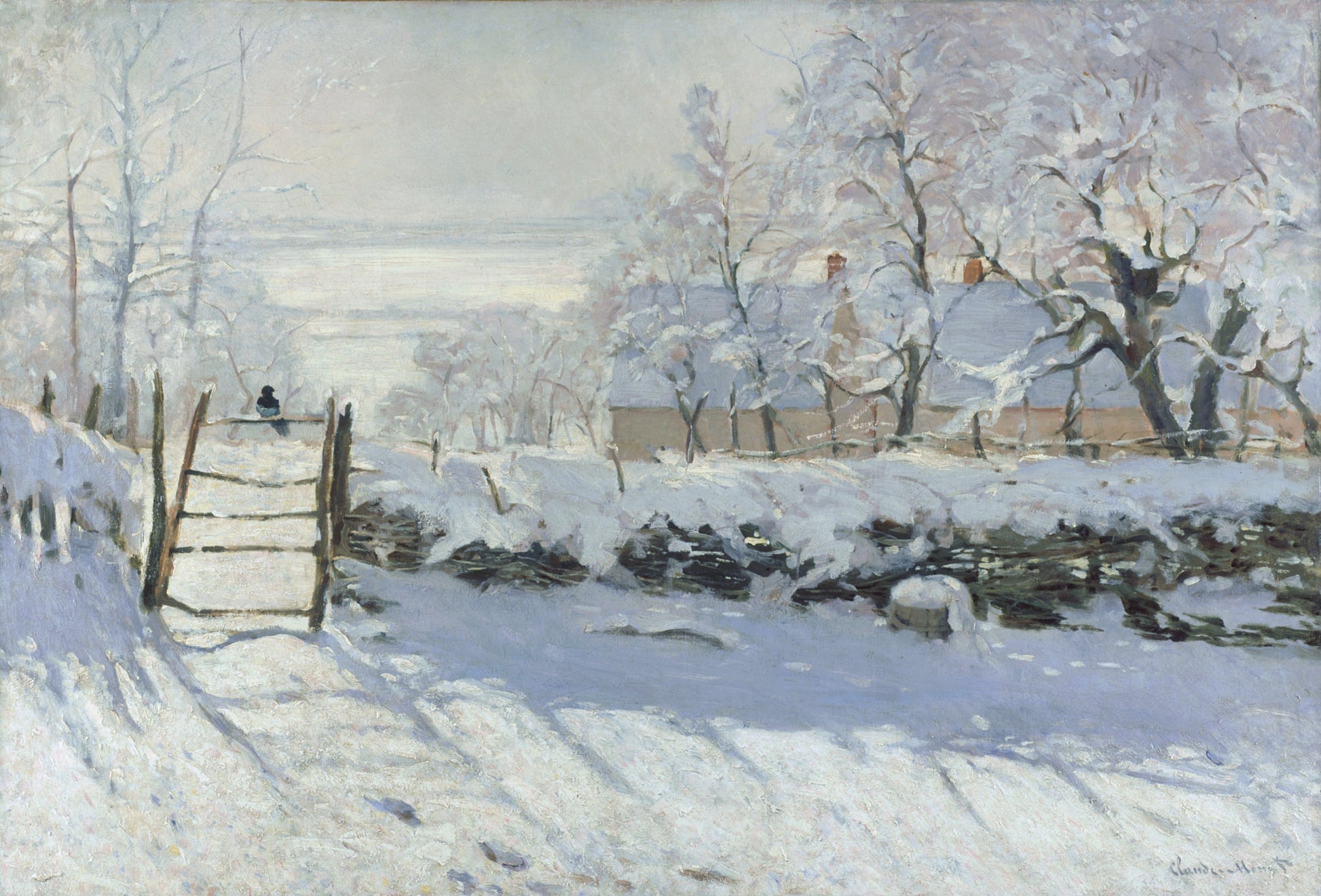 Reproduction du tableau « La Pie - Claude Monet » par Alpha Reproduction en peinture à l’huile