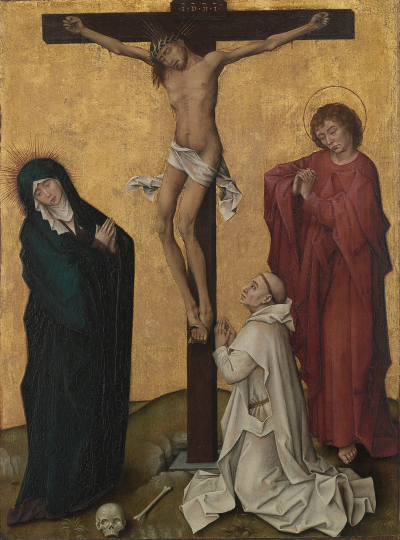 Korsfestelsen med en kartusermunk - Rogier van der Weyden