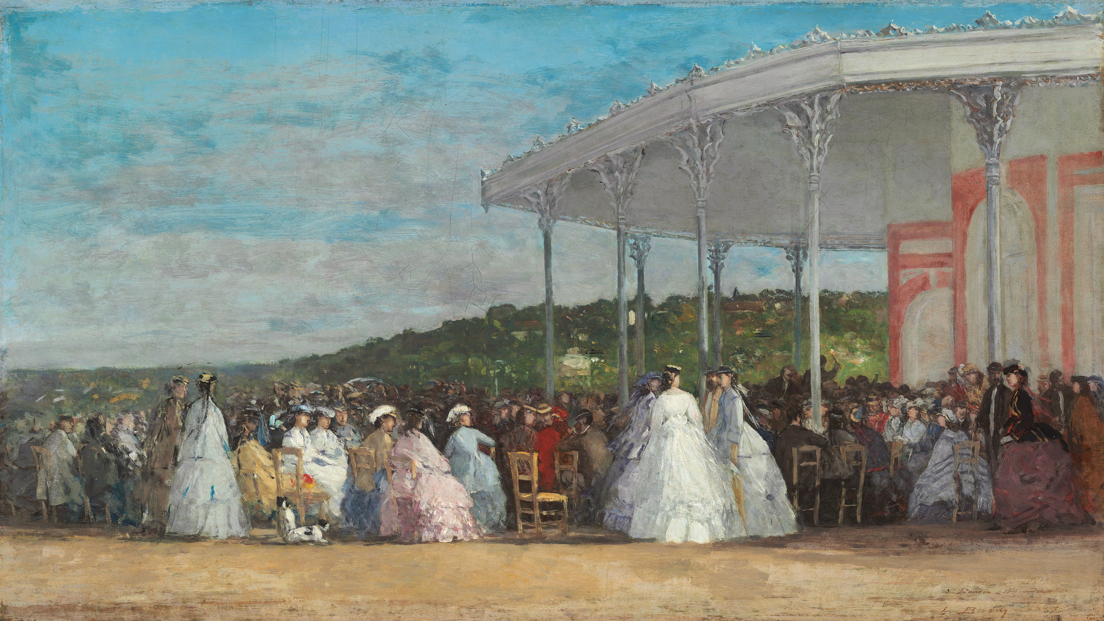 Reproduction du tableau « Concert au Casino de Deauville - Eugène Boudin » par Alpha Reproduction en peinture à l’huile
