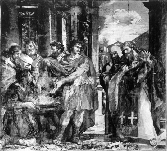 Constantin brûle les monuments commémoratifs - Pietro da Cortona - Alpha Reproduction