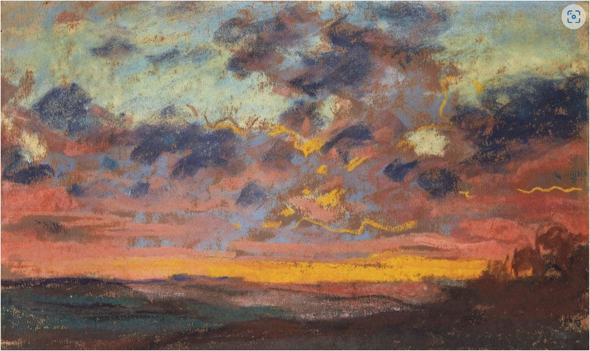 🌇 Solnedgang – Claude Monet (ca. 1868)