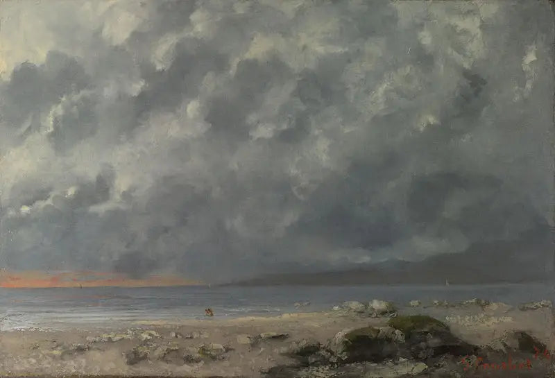 Scène de plage - Gustave Courbet - Alpha Reproduction