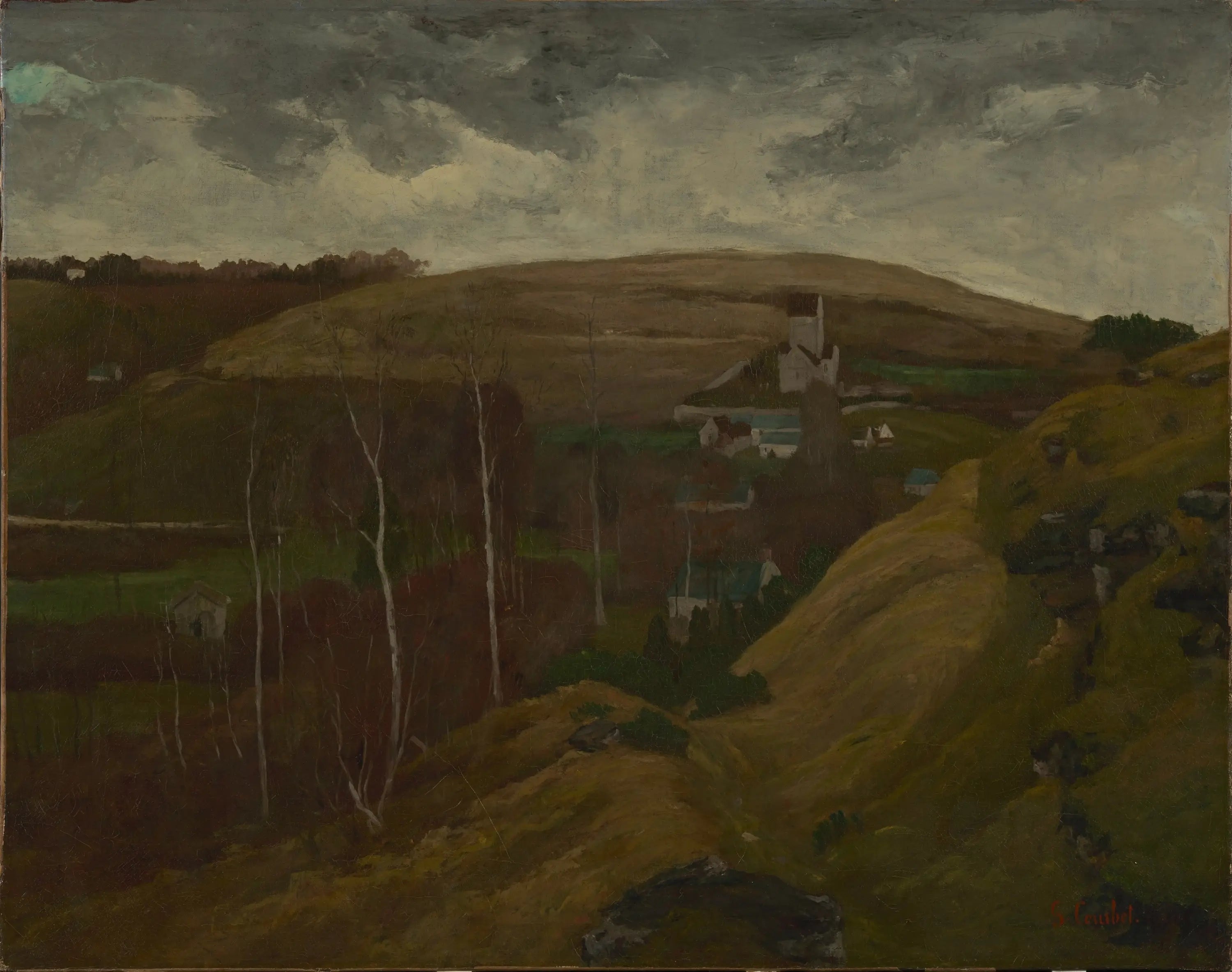 Paysage vallonné - Gustave Courbet - Alpha Reproduction