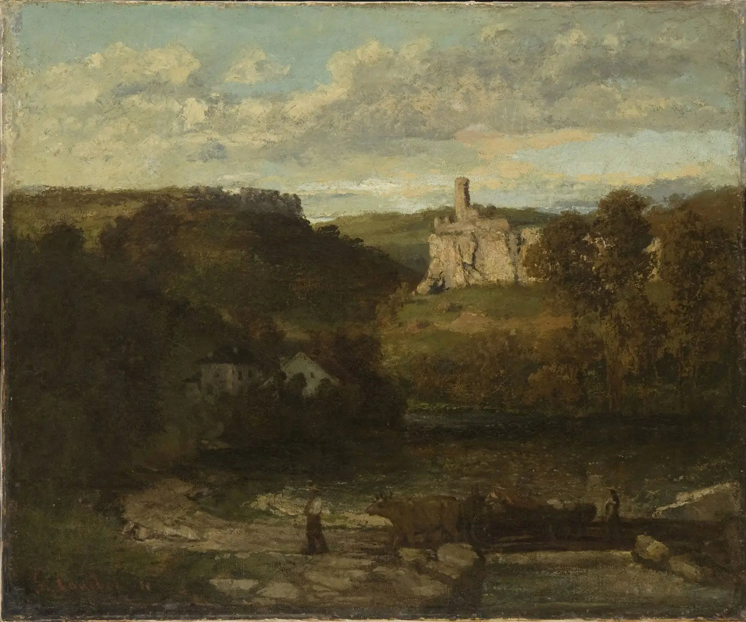 Paysage à Ornans - Gustave Courbet - Alpha Reproduction