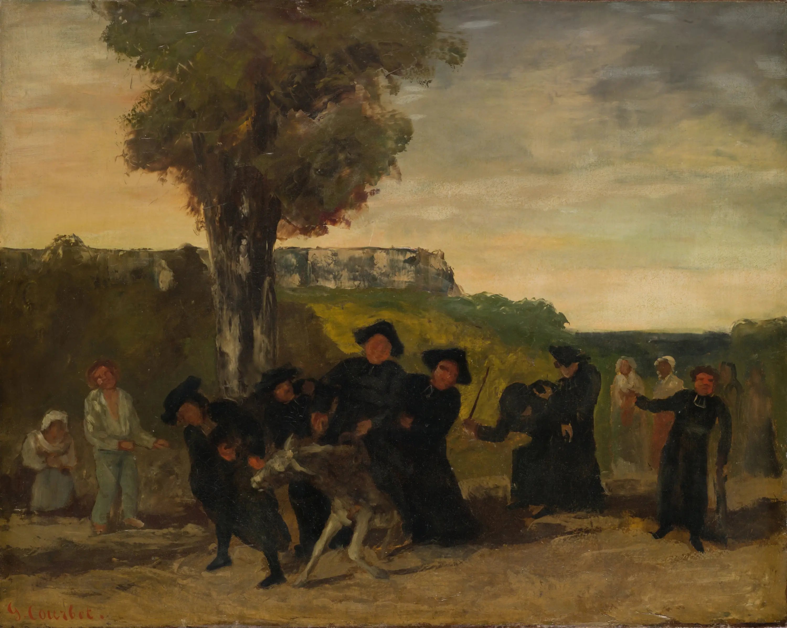 Le retour de la conférence - Gustave Courbet - Alpha Reproduction