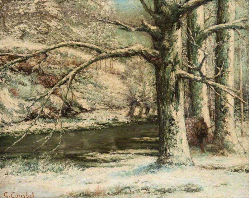 Paysage de neige - Gustave Courbet