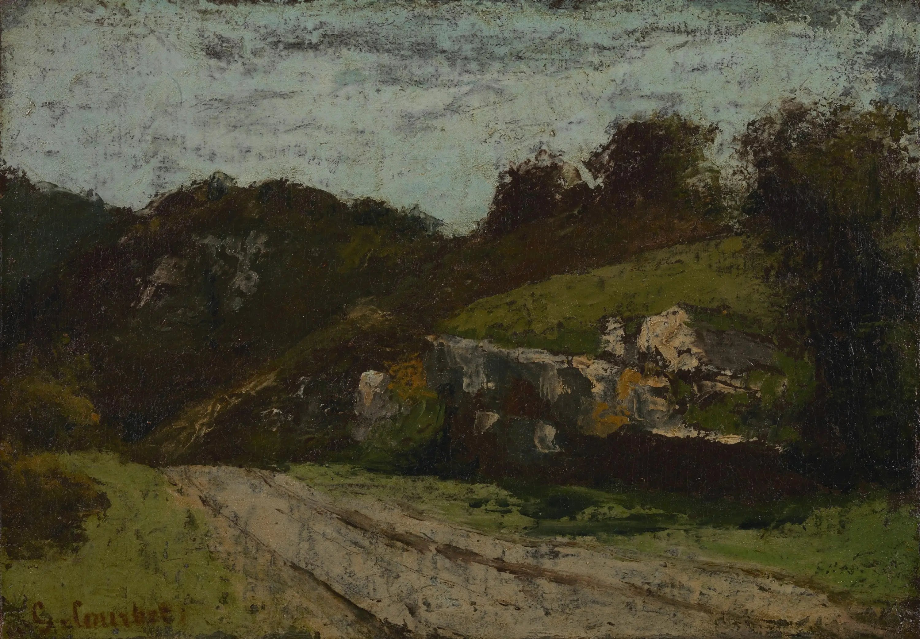 Route ensoleillée - Gustave Courbet - Alpha Reproduction
