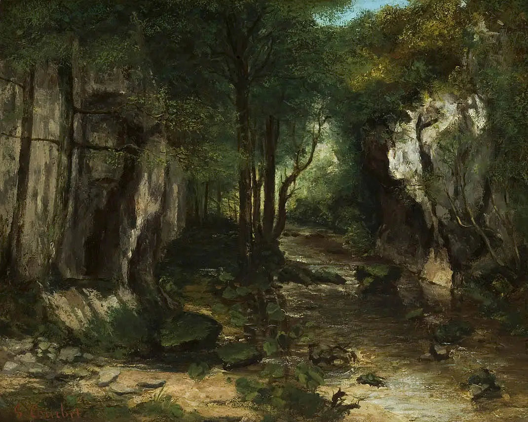 Le ruisseau du Puits noir - Gustave Courbet - Alpha Reproduction