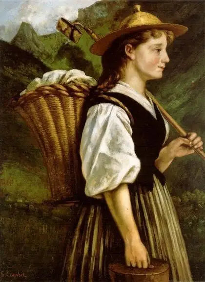 La Vigneronne de Montreux - Gustave Courbet - Alpha Reproduction