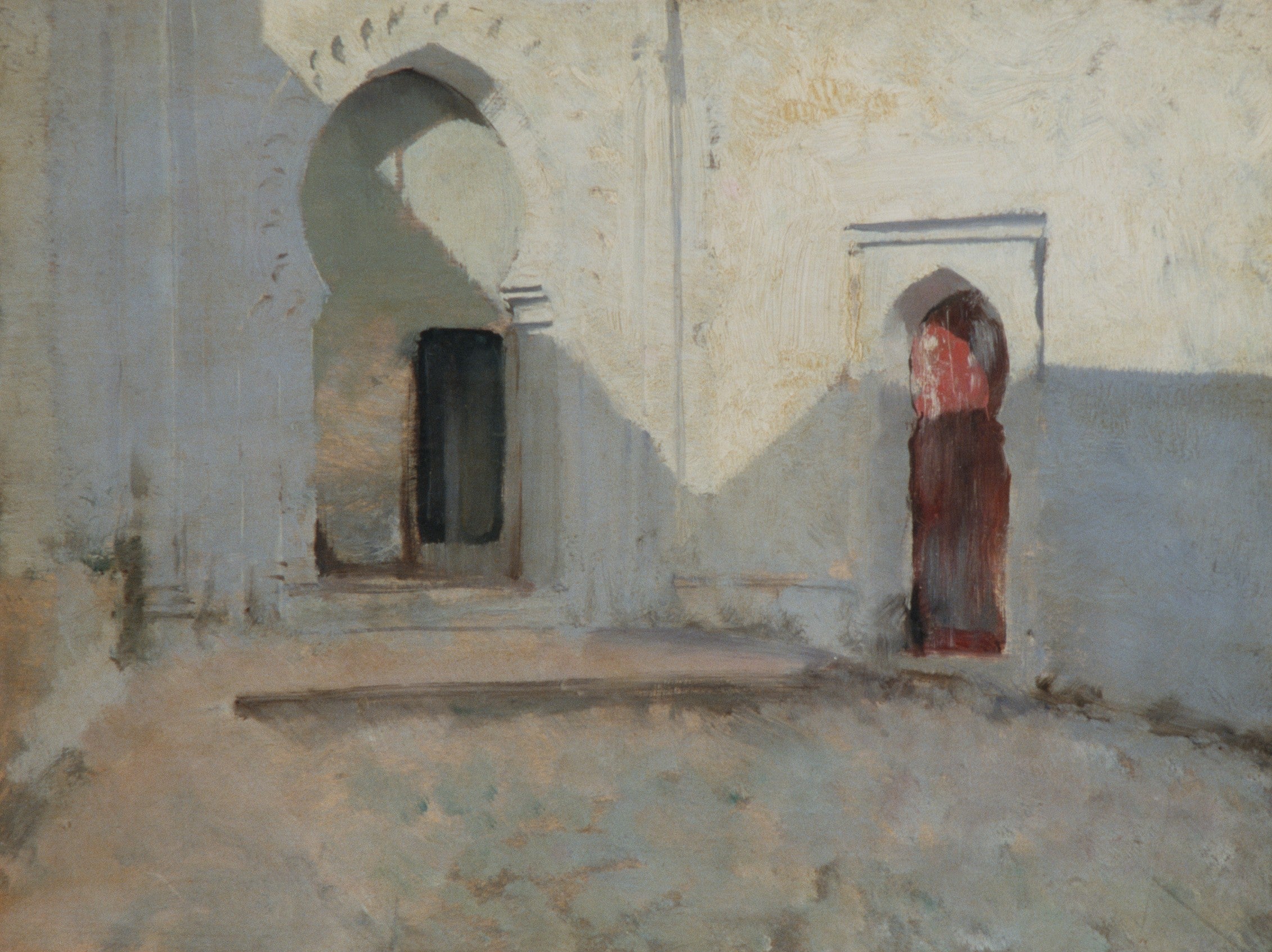 Reproduction du tableau « Cour, Tétouan, Maroc - John Singer Sargent » par Alpha Reproduction en peinture à l’huile