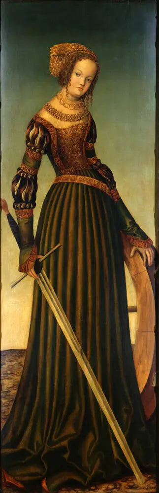 Sainte Catherine - Lucas Cranach the Elder - Alpha Reproduction