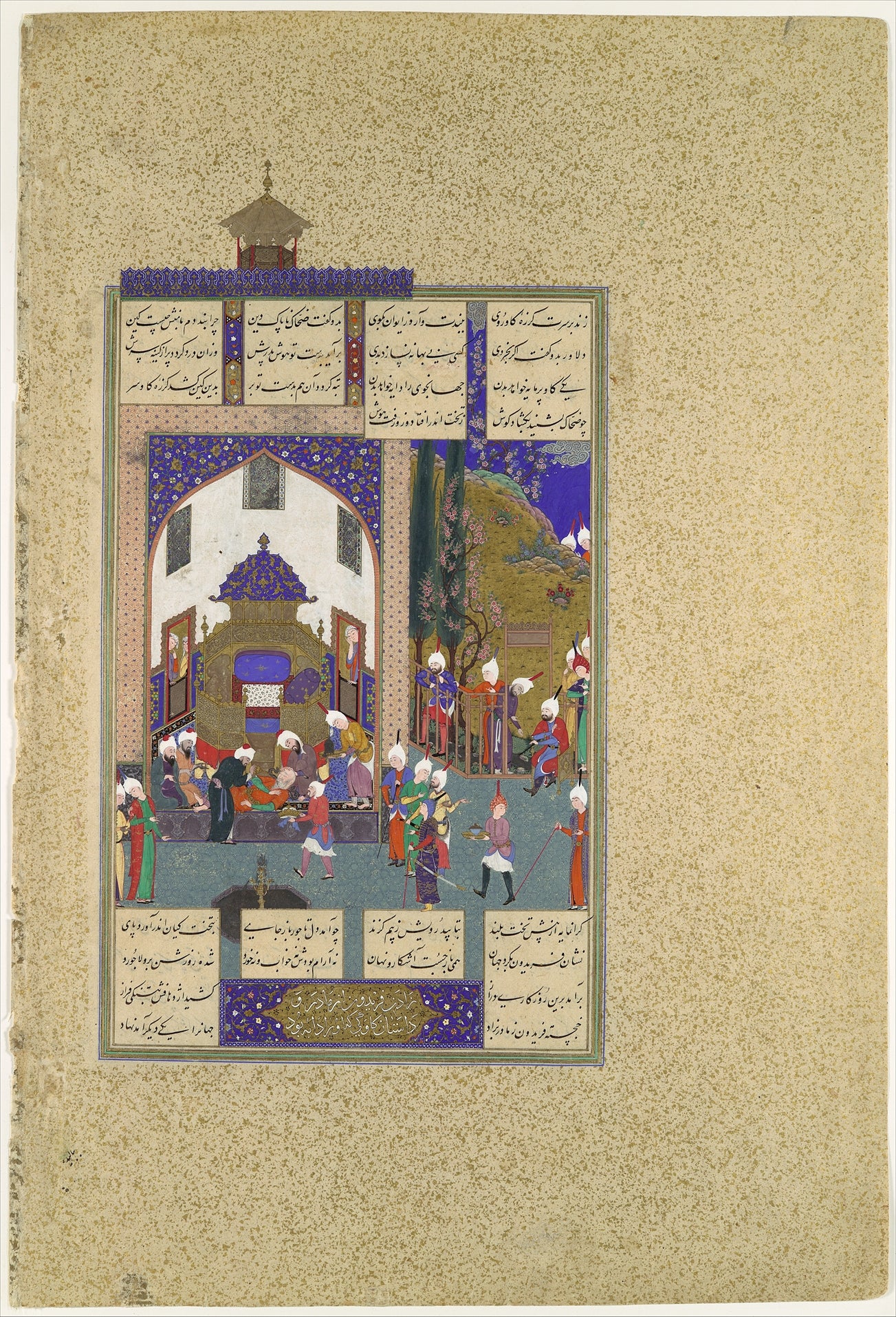 Zahhak apprend son destin, Sultan Muhammad, ca. 1524