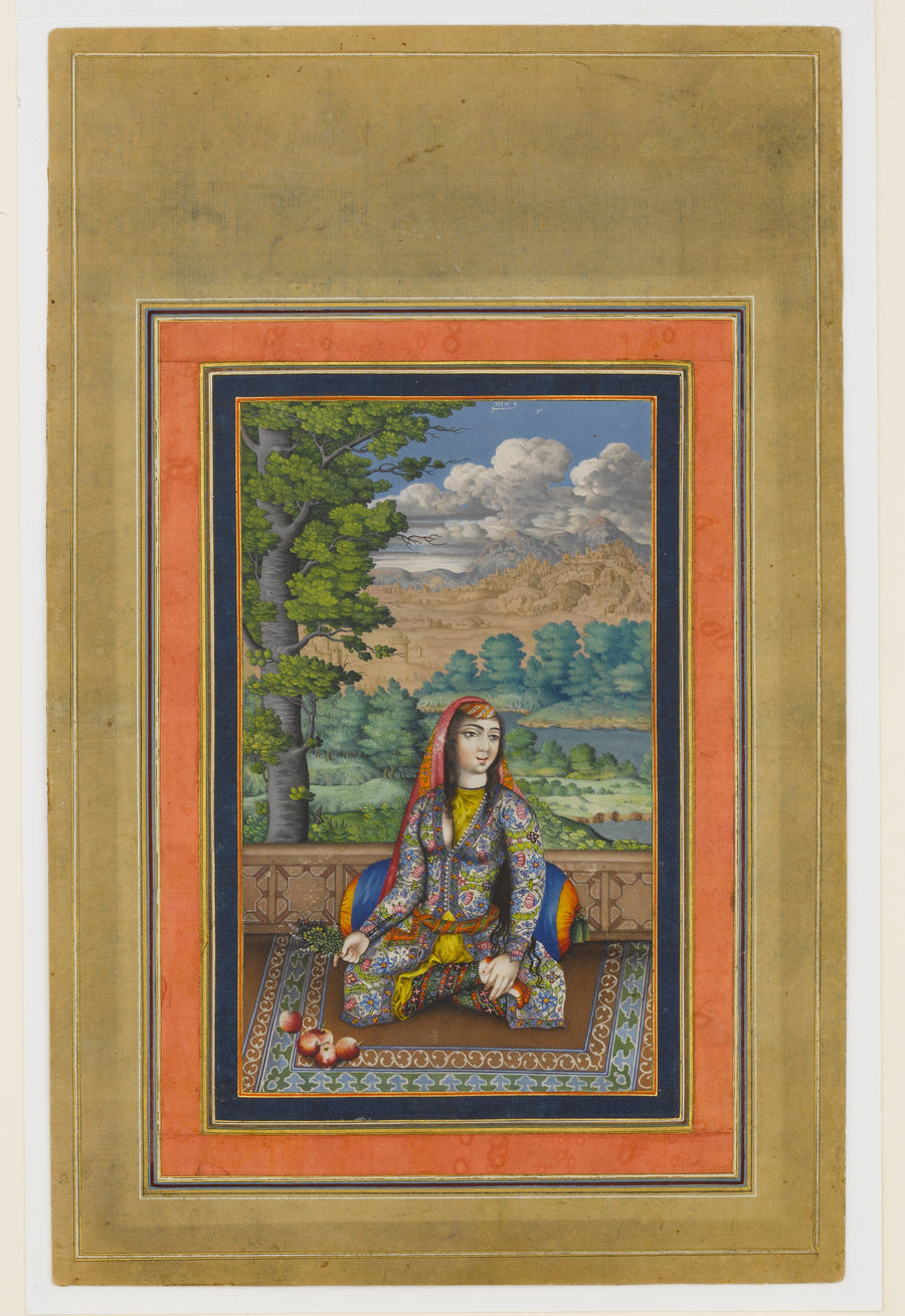 Portrait d’une dame persane - Atelier persan anonyme