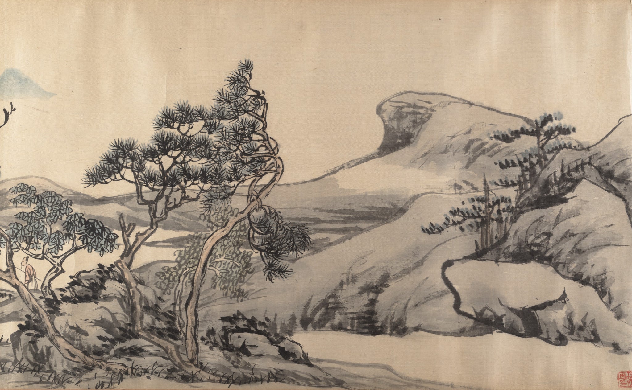 Landscape, Zhang Cining, 1807 — peinture chinoise