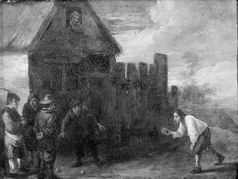 Jeu de pétanque - David Teniers le Jeune - Alpha Reproduction