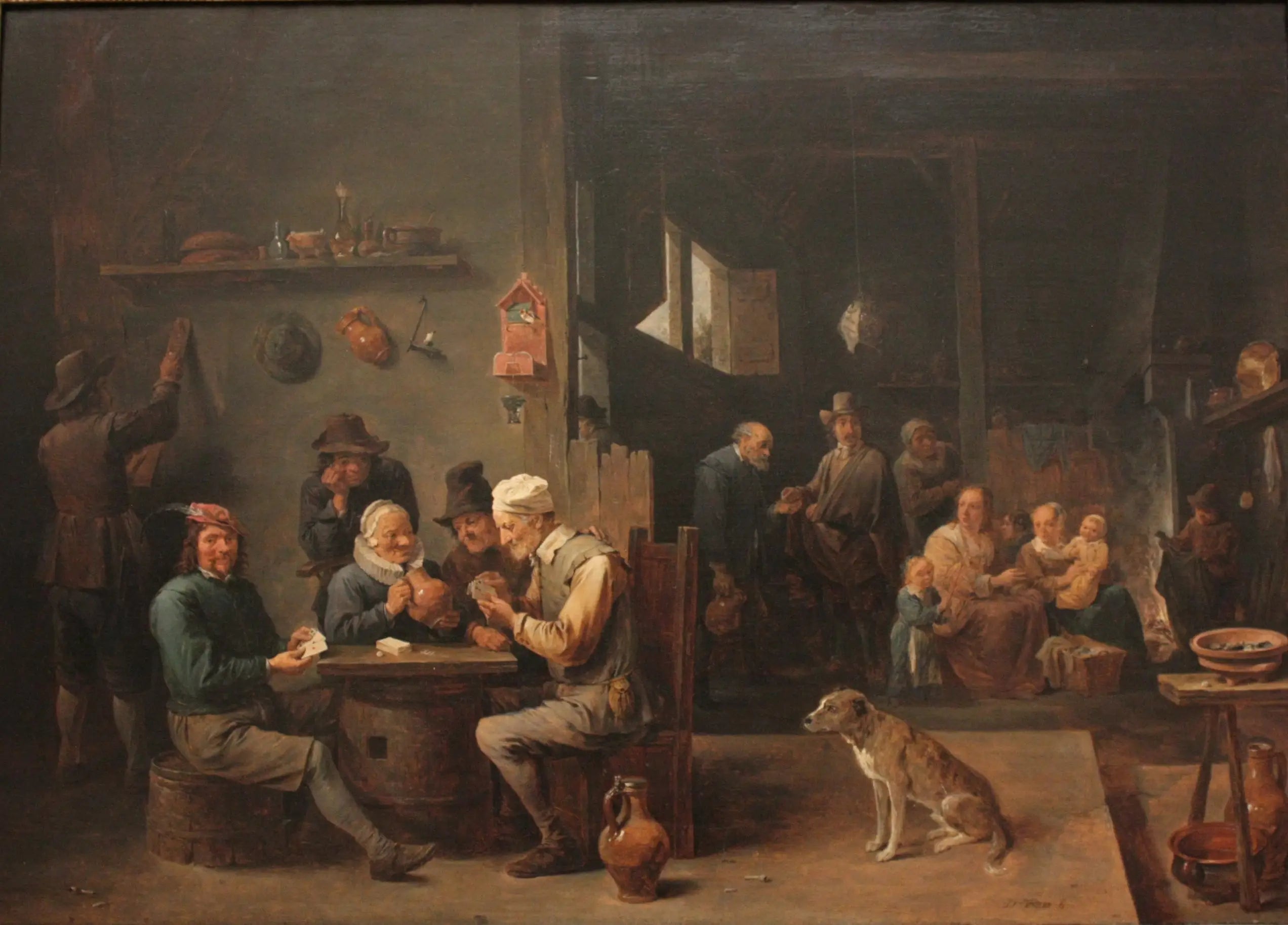Partie de cartes dans une hôtellerie - David Teniers le Jeune - Alpha Reproduction