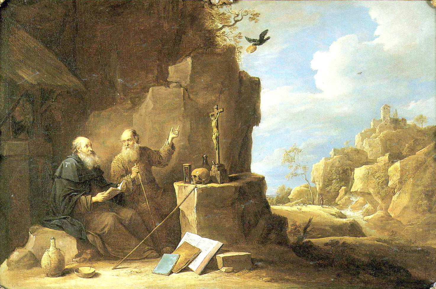Les saints Paul et Antoine - David Teniers le Jeune