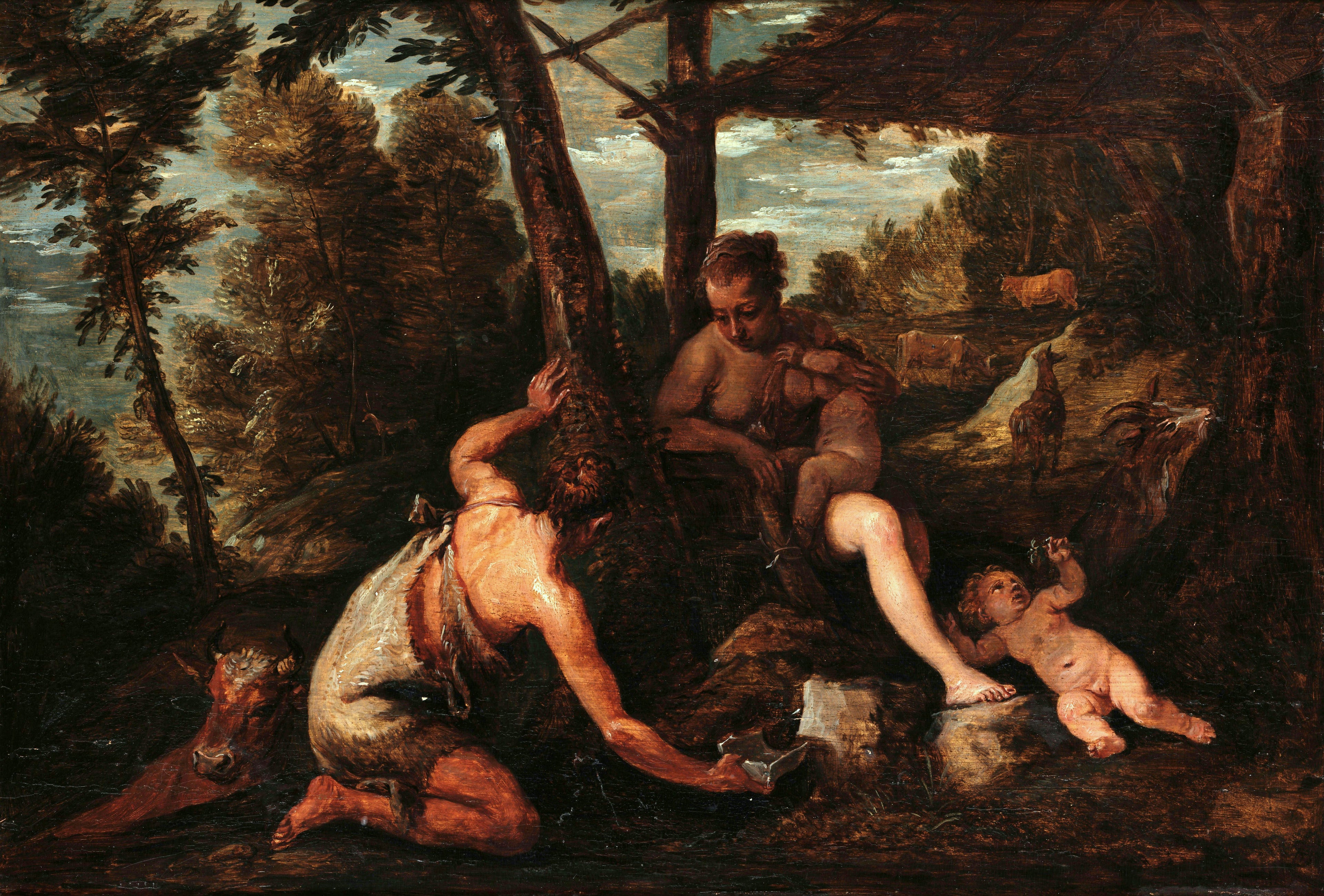 Adam et Eve expulsés du Paradis - David Teniers le Jeune