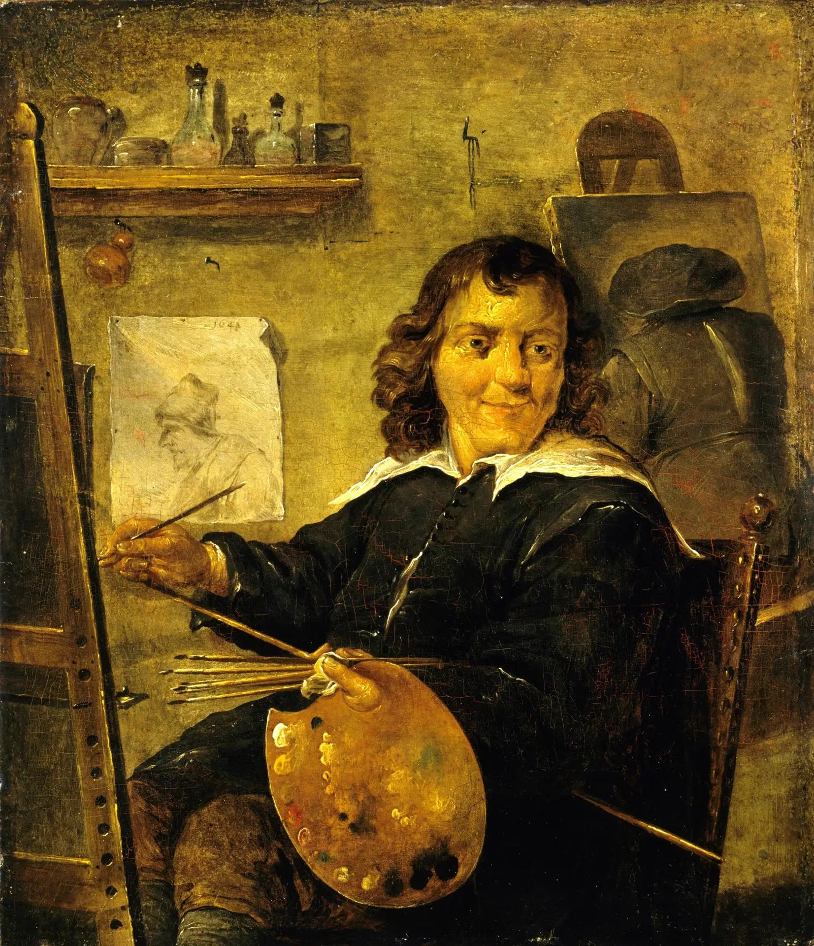 Peintre dans son atelier - David Teniers le Jeune - Alpha Reproduction