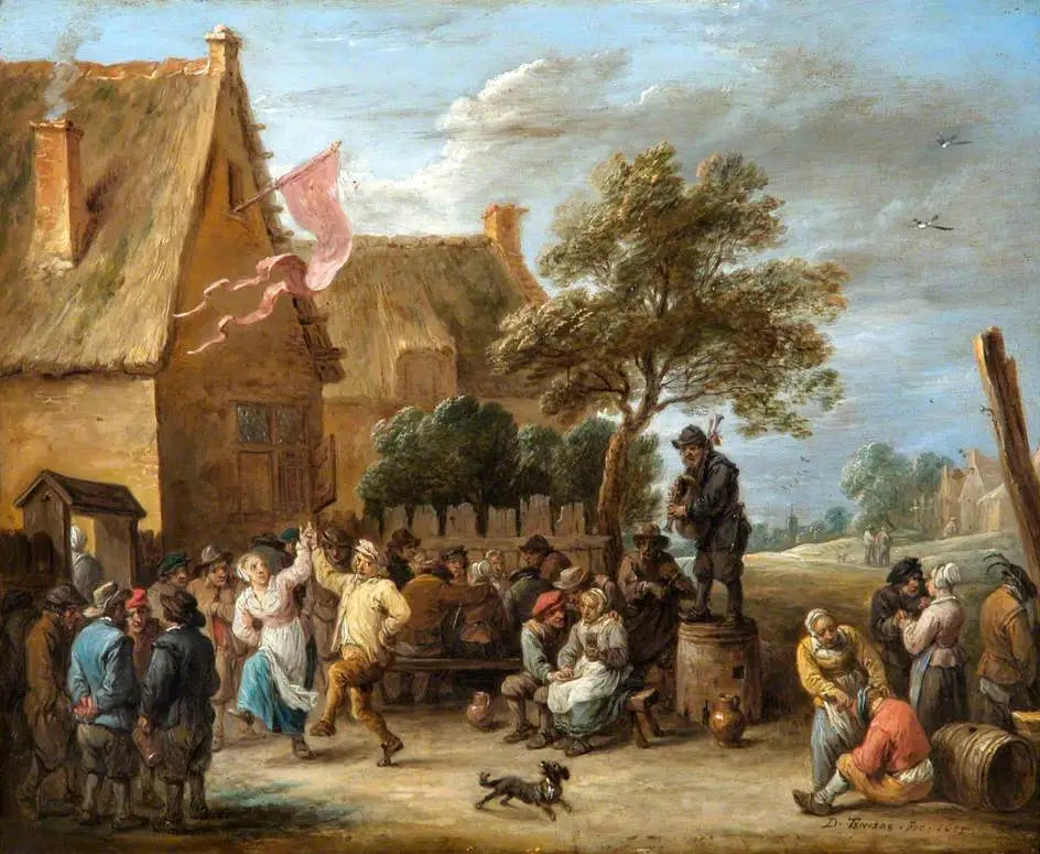 Une fête de village le jour de la Saint-Georges - David Teniers le Jeune - Alpha Reproduction
