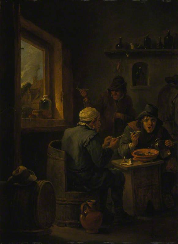 Les rustres boivent - David Teniers le Jeune