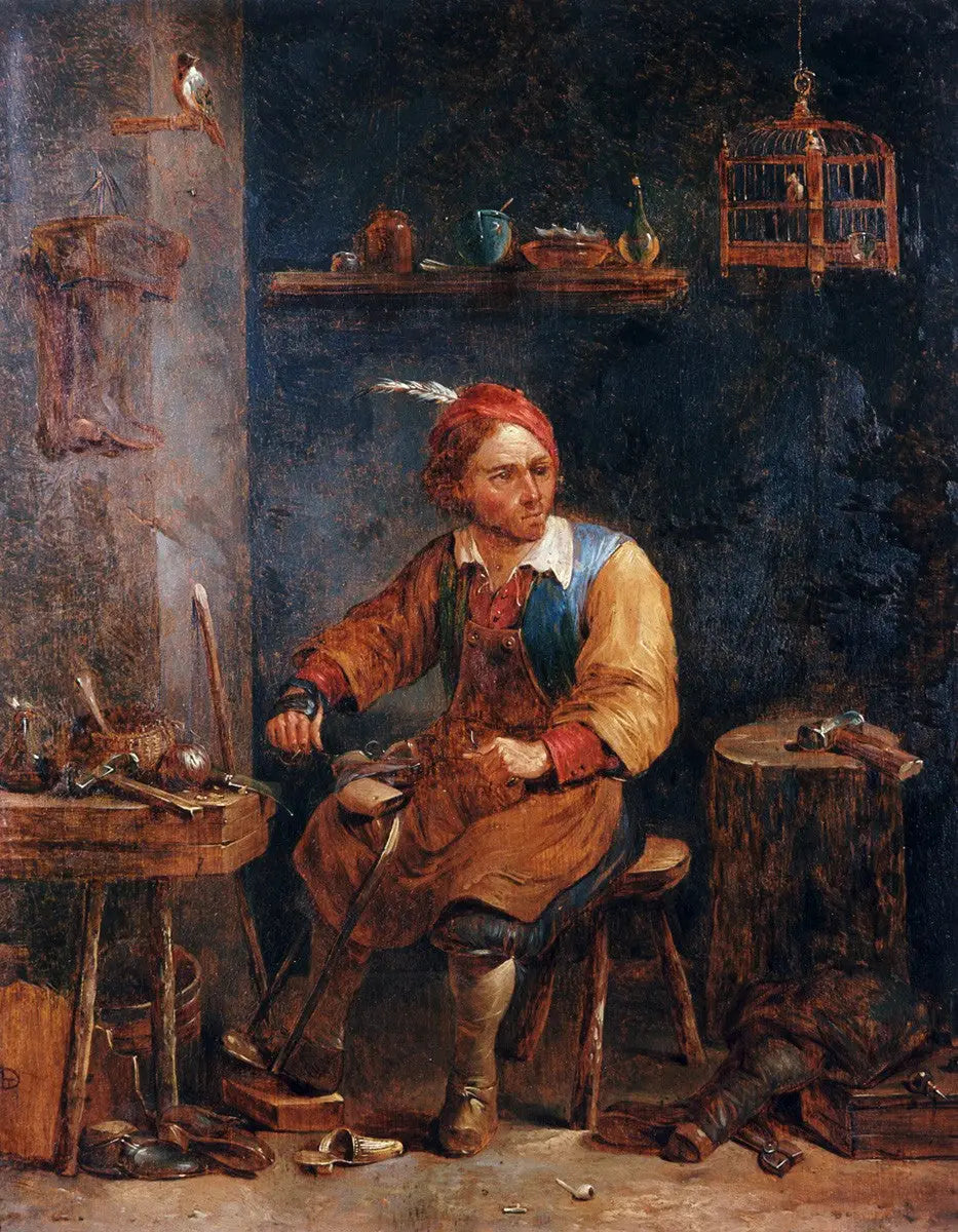 Le cordonnier - David Teniers le Jeune - Alpha Reproduction