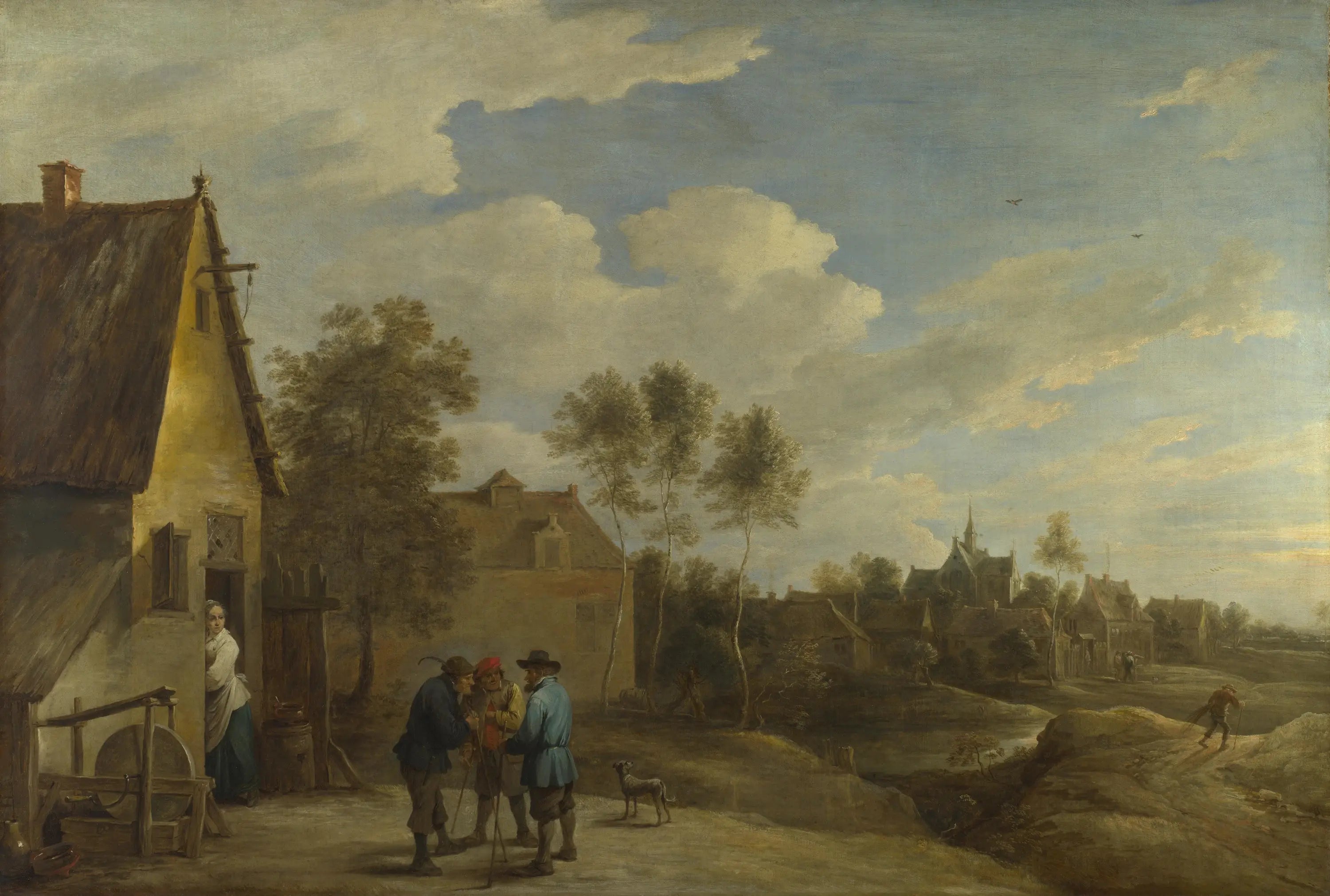 Une vue d’un village - David Teniers le Jeune - Alpha Reproduction