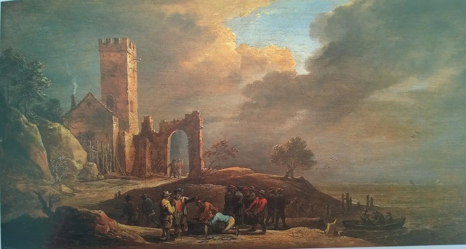 Un petit port - David Teniers le Jeune - Alpha Reproduction