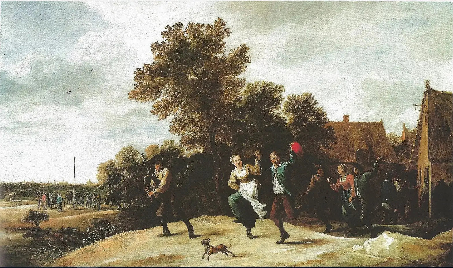 Cornemuseur avec danseurs - David Teniers le Jeune - Alpha Reproduction