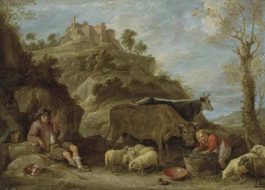 Paysage pastoral - David Teniers le Jeune - Alpha Reproduction