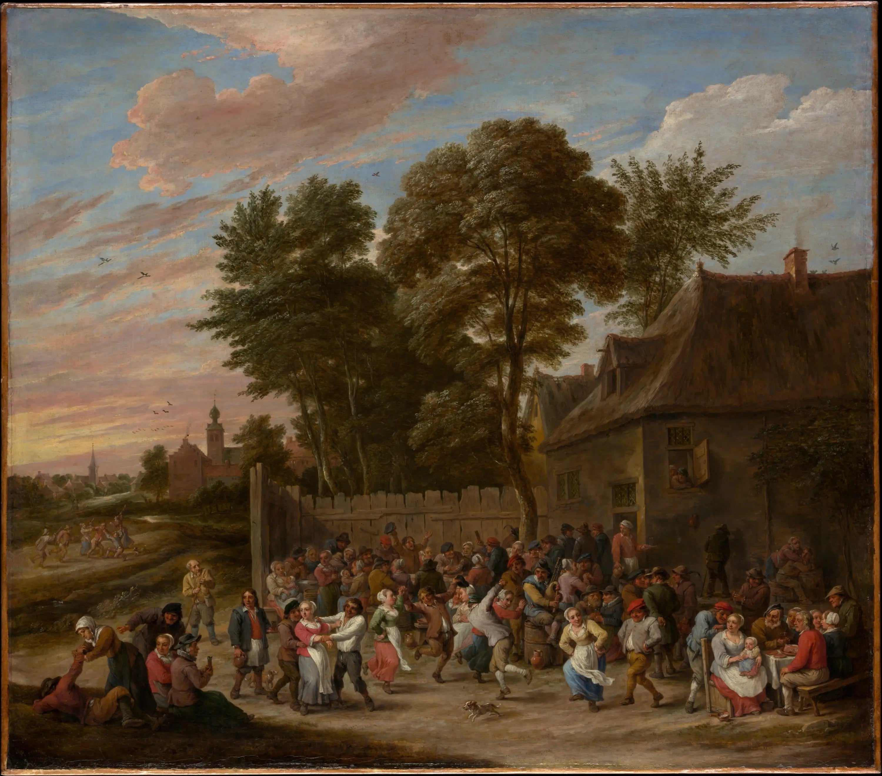 Paysans dansant et festoyant - David Teniers le Jeune - Alpha Reproduction