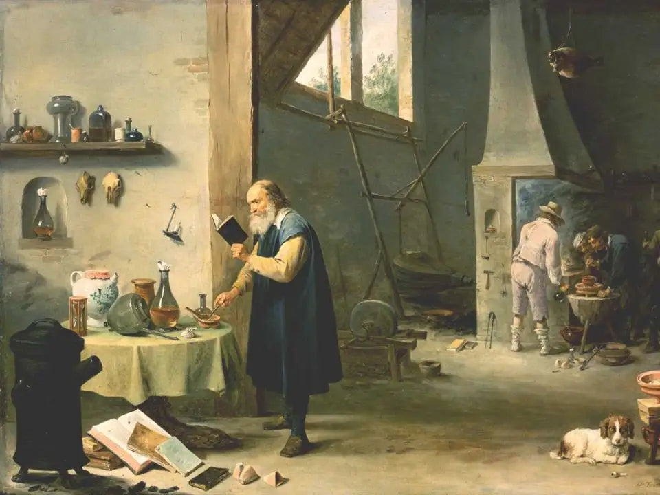 Un alchimiste - David Teniers le Jeune - Alpha Reproduction