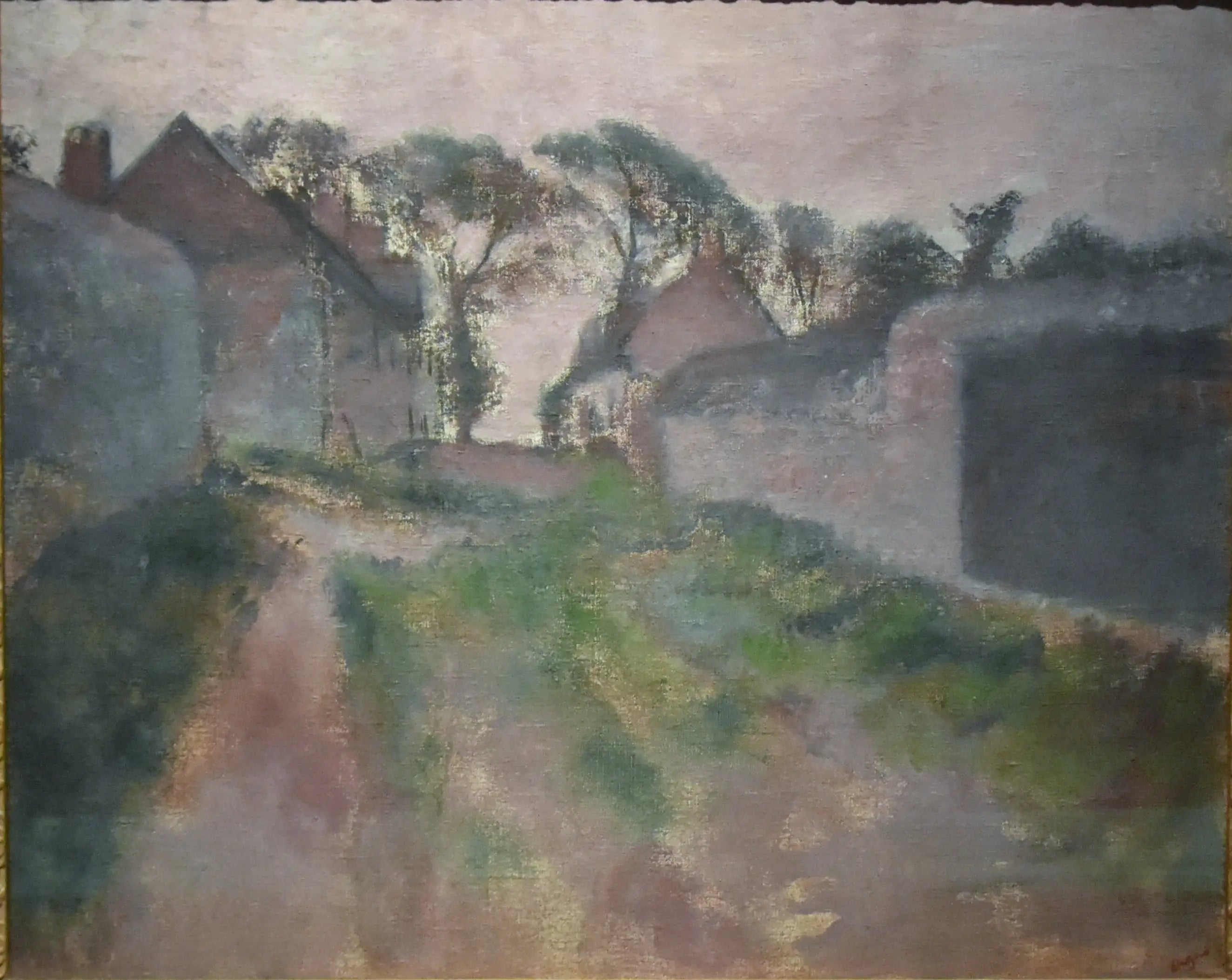 Reproduction du tableau « Rue du village. Saint-Valéry-sur-Somme - Edgar Degas » par Alpha Reproduction en peinture à l’huile