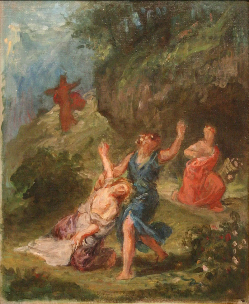 Orfeus som redder Eurydike - Eugène Delacroix