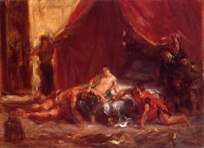 Samson og Delila - Eugène Delacroix