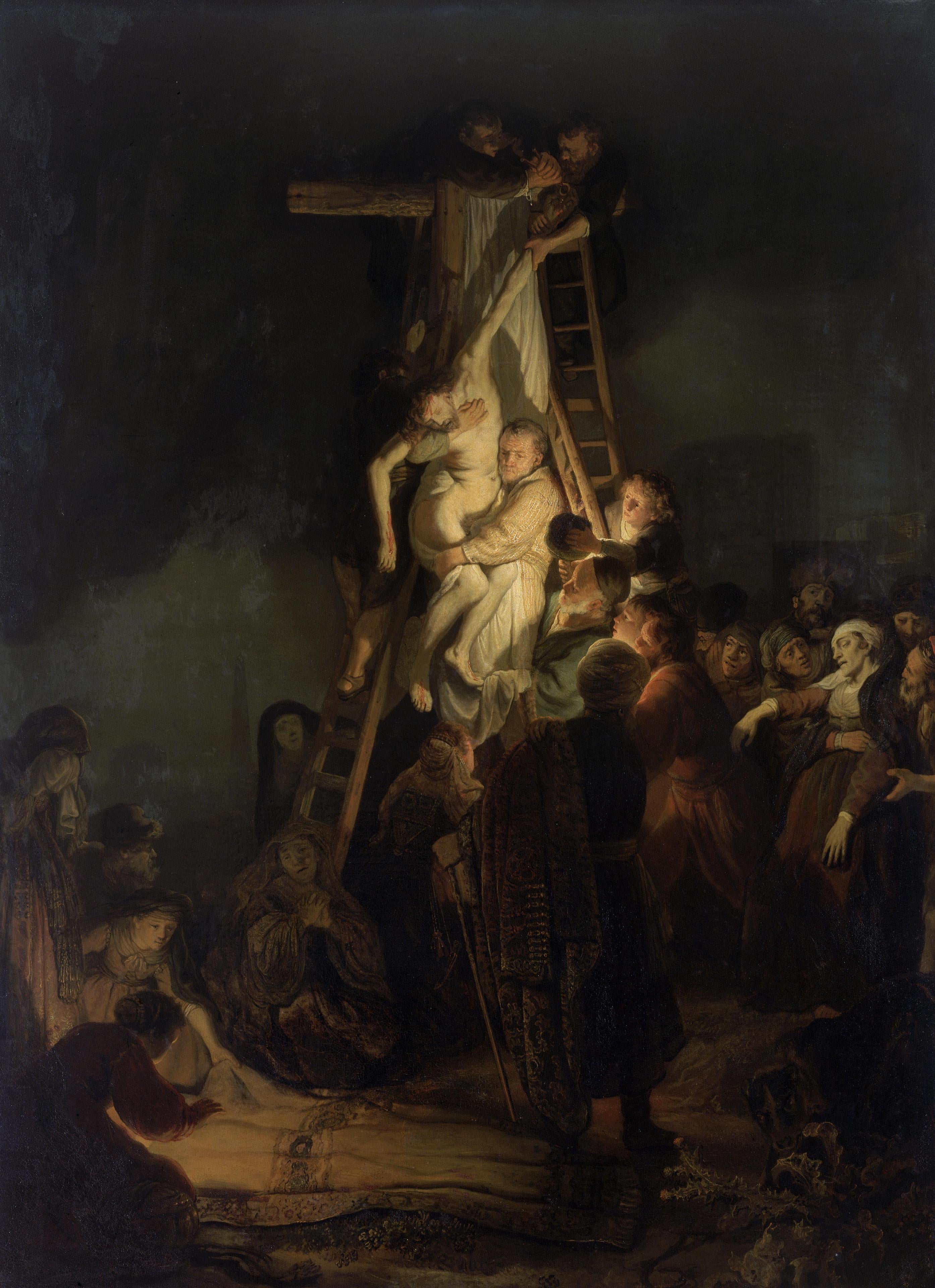 Reproduction du tableau « Descente de croix - Rembrandt » par Alpha Reproduction en peinture à l’huile