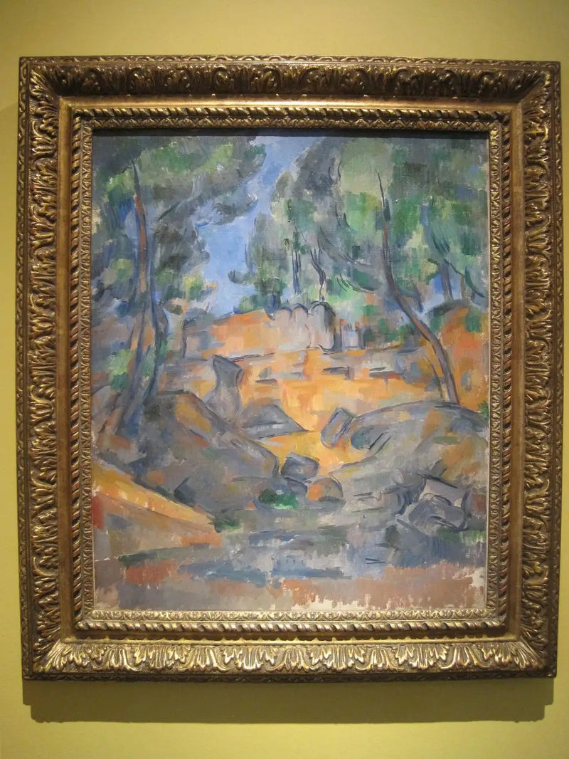 Trær og steiner - Paul Cézanne