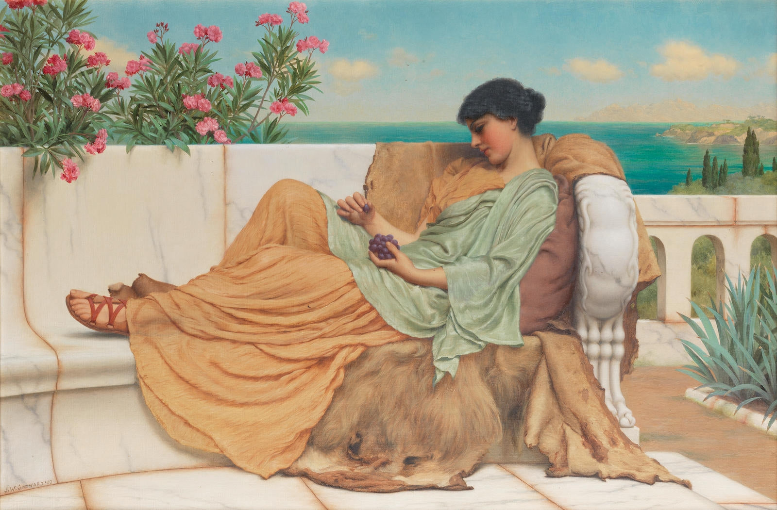 Dolce Far Niente - John William Godward