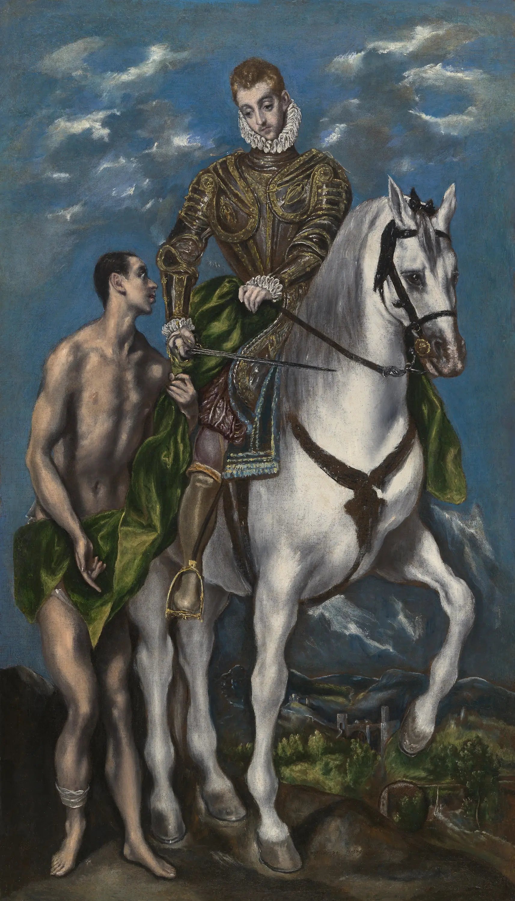 Saint Martin et le mendiant - El Greco - Alpha Reproduction