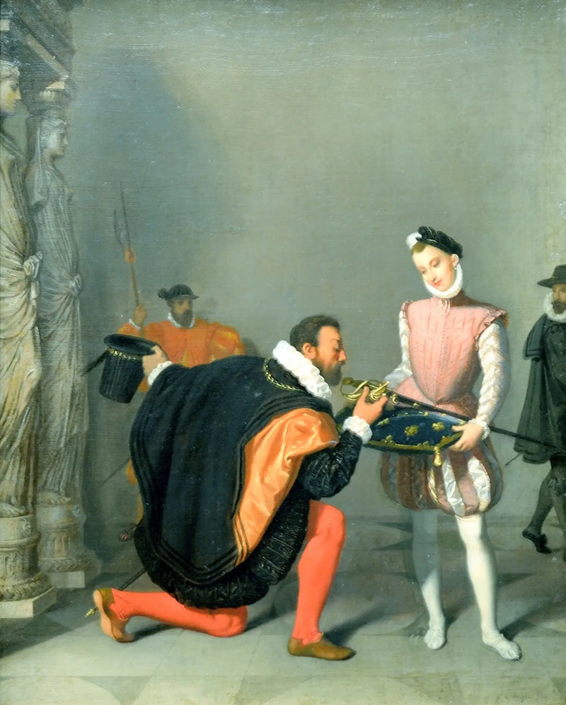Don Pedro de Tolède kysser sverdet til Henrik IV - Jean-Auguste-Dominique Ingres