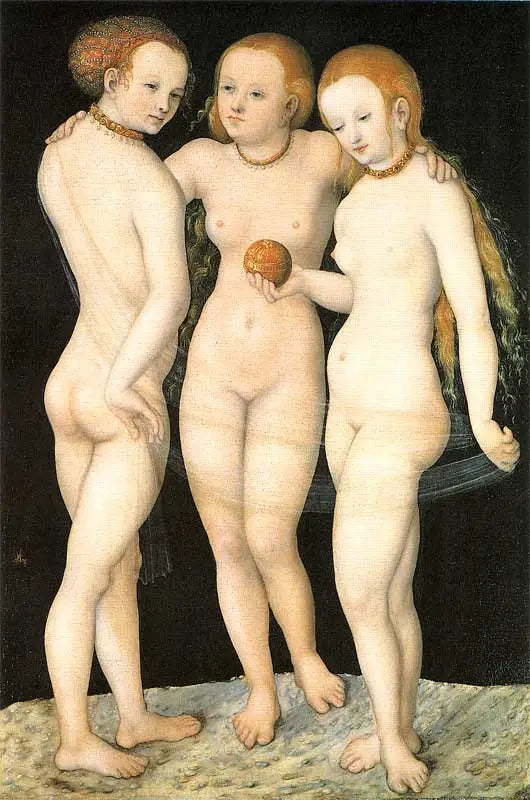 Les Trois Grâces - Lucas Cranach the Elder - Alpha Reproduction