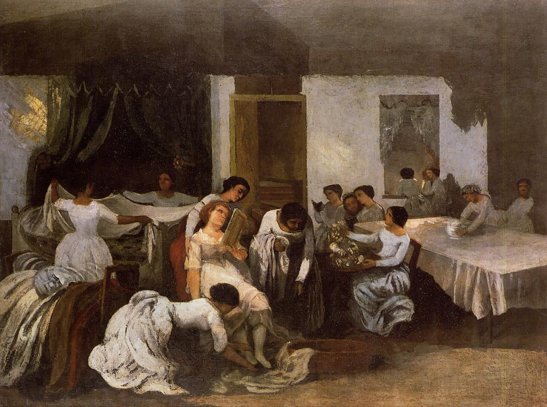 La Toilette de la morte - Gustave Courbet