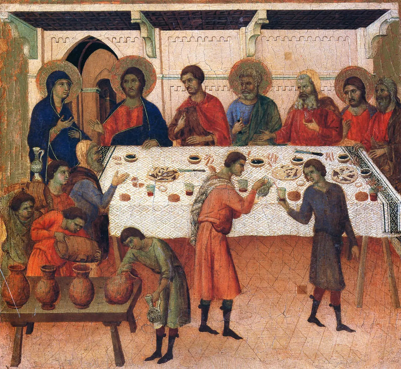 Bryllupet i Kana - Duccio di Buoninsegna