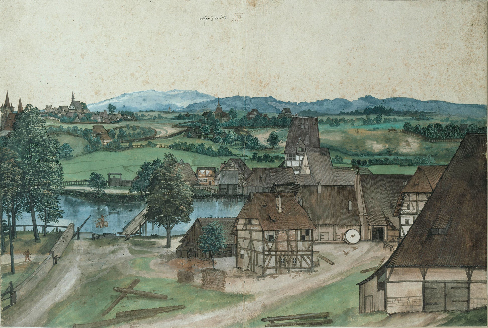 Trådlageret ved Pegnitz, nær Nürnberg - Albrecht Dürer