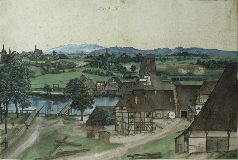 Trådlageret ved Pegnitz, nær Nürnberg - Albrecht Dürer