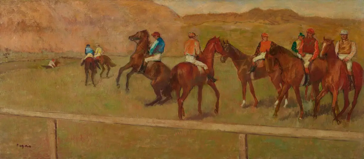 Reproduction du tableau « Avant le départ - Edgar Degas » par Alpha Reproduction en peinture à l’huile