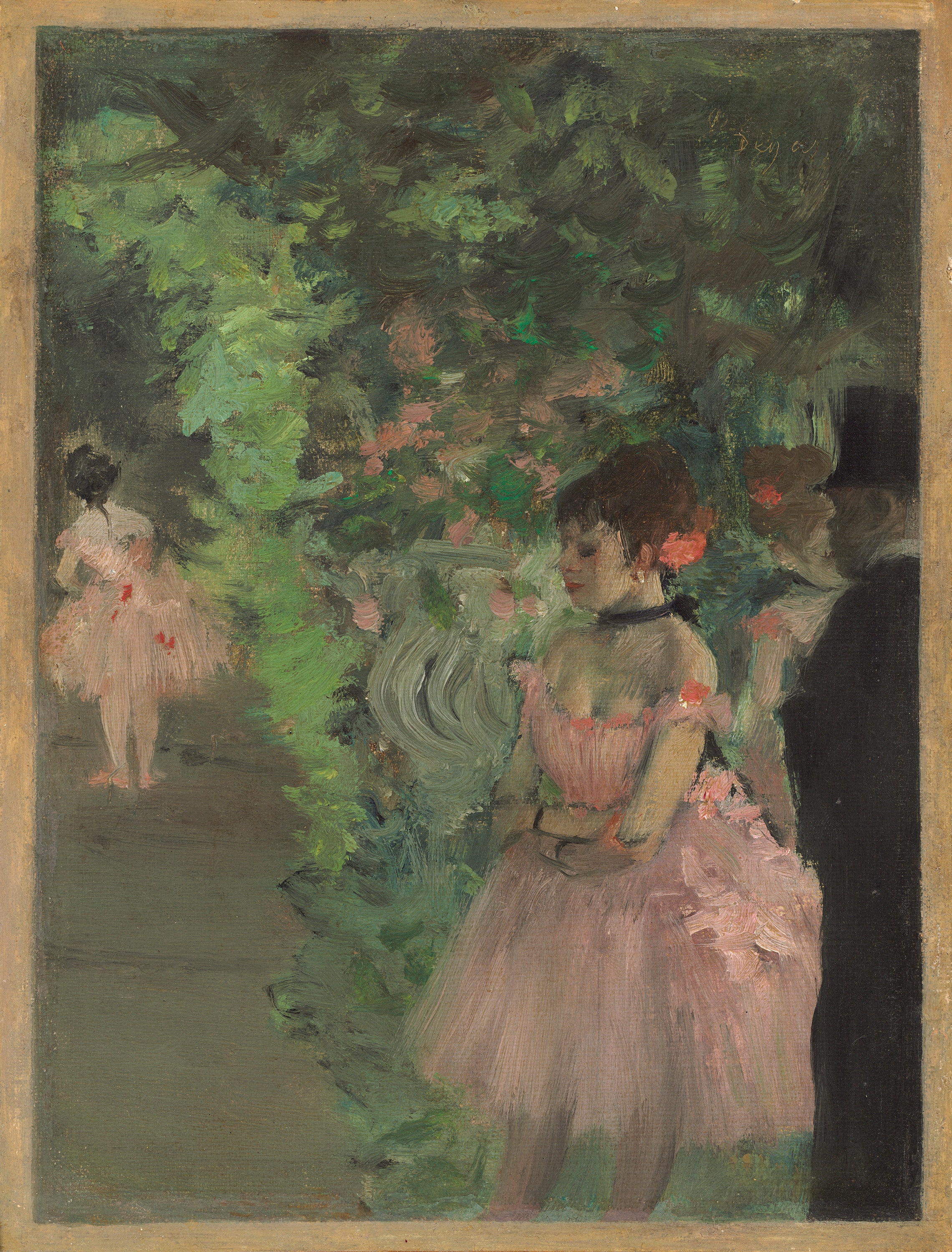 Reproduction du tableau « Danseurs dans les coulisses - Edgar Degas » par Alpha Reproduction en peinture à l’huile